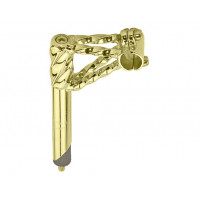Double Twisted Double Bolt Handlebar Stem 21.1mm - Gold Tone