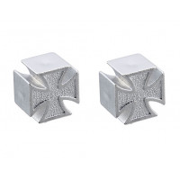 Valve Cap Chopper Cross - Chrome