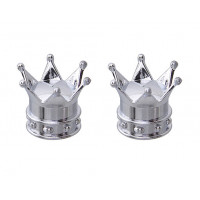 Valve Cap Crown - Chrome