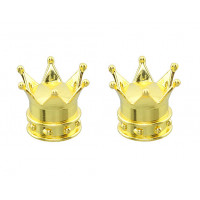 Valve Cap Crown - Gold Tone