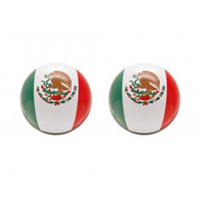 Valve Cap Flag Ball - Mexico