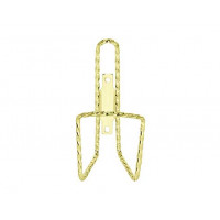 Square Twisted Bottle Cage - Gold Tone