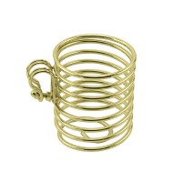 Round Cup Holder - Gold Tone