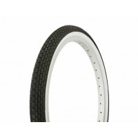20 x 1.75 Brick Tread Tire - Black/White Sidewall
