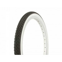 20 x 1.75 Diamond Tread Tire - Black/White Sidewall