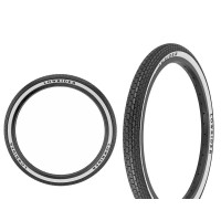 20 x 1.75 Brick Tread LOWRIDER Raised Letter Tire - Black/White Sidewall