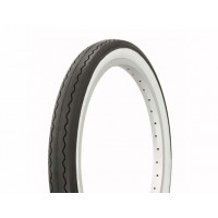 20 x 2.125 Cheater Slick Tread Tire - Black/White Sidewall