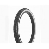 20 x 1 3/4 Brick Tread S7 Tire - Black/White Sidewall