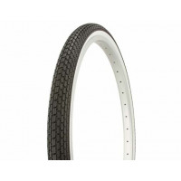 26 x 1.75 Brick Tread Tire - Black/White Sidewall