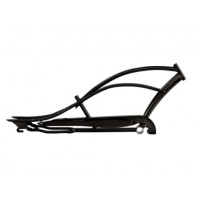 26 Inch Mustang Stretch Cruiser Frame w/Guard - Gloss Black