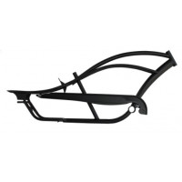 26 Inch Bronco Stretch Cruiser Frame w/Guard - Gloss Black