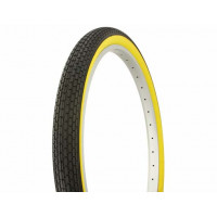 26 x 2.125 Brick Tread Tire - Black/Yellow Sidewall