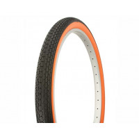 26 x 2.125 Brick Tread Tire - Black/Orange Sidewall