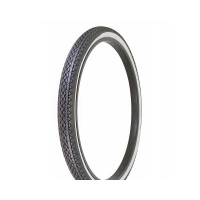 26 x 2 x 1 3/4 Heavy Diamond Tread S7 Tire - Black/White Sidewall