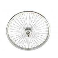 20 Inch Rear 72 Spoke Radial Wheel w/Freewheel Hub - Chrome