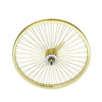 20 Inch Rear 72 Spoke Radial Wheel w/Coaster Hub - Gold Tone