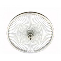 20 Inch Rear 144 Spoke Radial Wheel w/Coaster Hub - Chrome