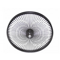 20 Inch Front 144 Spoke Radial Wheel - Black