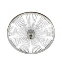 20 Inch Front 144 Spoke Radial Fan Wheel - Chrome