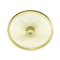 20 Inch Hollow Hub 144 Spoke Radial Wheel - Gold Tone