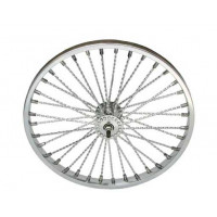 20 Inch Front 36 Twisted Spoke Radial Wheel - Chrome