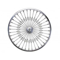 20 Inch Front 36 Twisted w/Cage Spoke Radial Wheel - Chrome