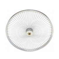 24 Inch Hollow Hub 144 Spoke Radial Wheel - Chrome