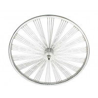 26 Inch Front 144 Spoke Radial Fan Wheel - Chrome