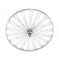 26 Inch Rear 144 Spoke Radial Fan Wheel w/Coaster Hub - Chrome