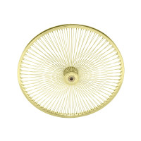 26 Inch Hollow Hub 144 Spoke Radial Wheel - Gold Tone