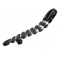 20 Inch Flat Twisted Banana Seat Pan - Chrome